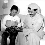 احمد الرشدان وابنه بشار عام 1988م